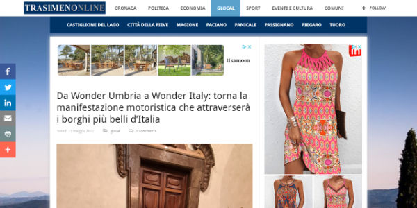 Articolo Trasimeno online su Wonder Italy Moto