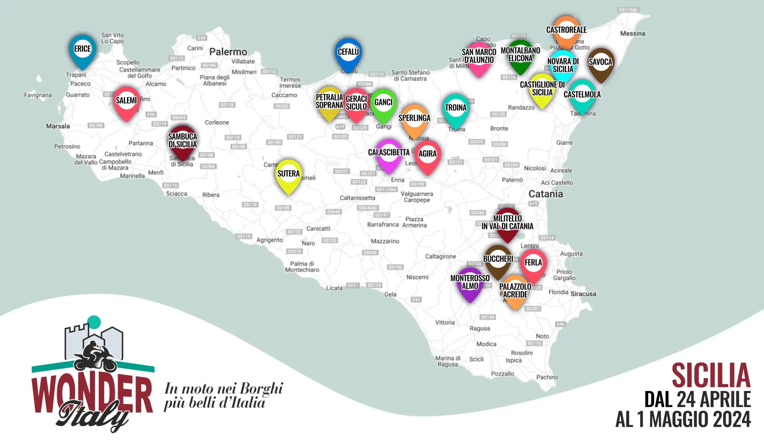 Mappa Sardegna Wonder Italy 2023